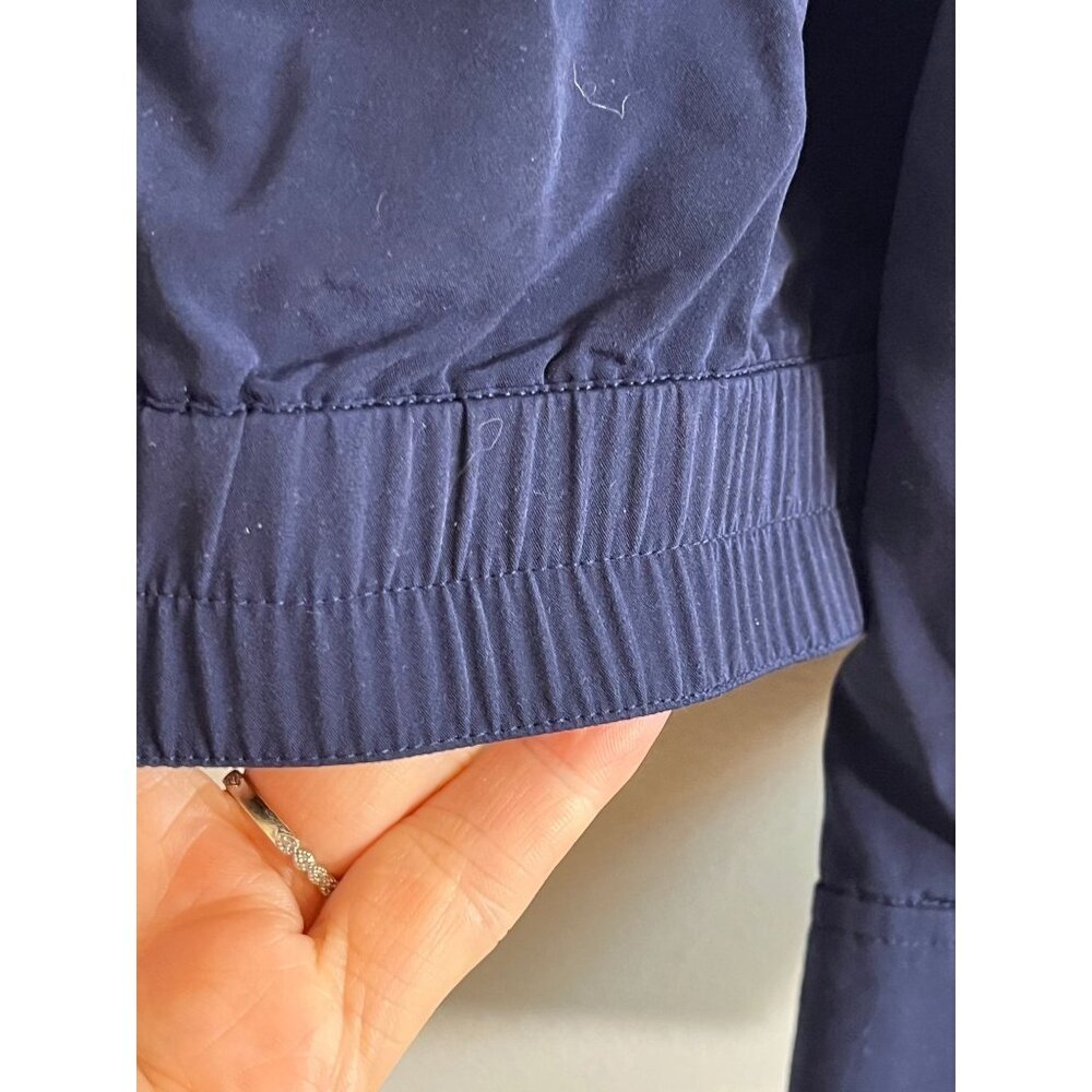 Retro Neutral Jacket Blue 12 Nautical Preppy Resort Coastal Classic Chic 90s - Picture 8 of 10